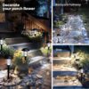 Solpex Abs Solar Lights for Outside, Solar Outdoor Pathway Garden Lights Waterproof, Solar Powered Landscape Lighting for Yard, Garden, Pathway, Patio, Porch, Walkway, Driveway, 12 Pack(Cold White)
