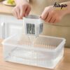1773195514_hago-Refrigerator-Organizer-Container-with-6-Grid-Compartments-1200-ML-Fridge-Storage-Box-for-Vegetables-Fruits-BPA-Free-Kitchen-Storage-Container-for-Fridge-Organisation.jpg hago Refrigerator Organizer Container with 6 Grid Compartments | 1200 ML Fridge Storage Box for Vegetables & Fruits | BPA-Free Kitchen Storage Container for Fridge Organisation