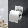 Stainless Steel Self Adhesive Toilet Paper Holder No Drill Tissue Roll Holder Bathroom Tissue Paper Stand Kitchen Towel Holder Napkin Holder Wall Mounted Bathroom Accessories Organiser