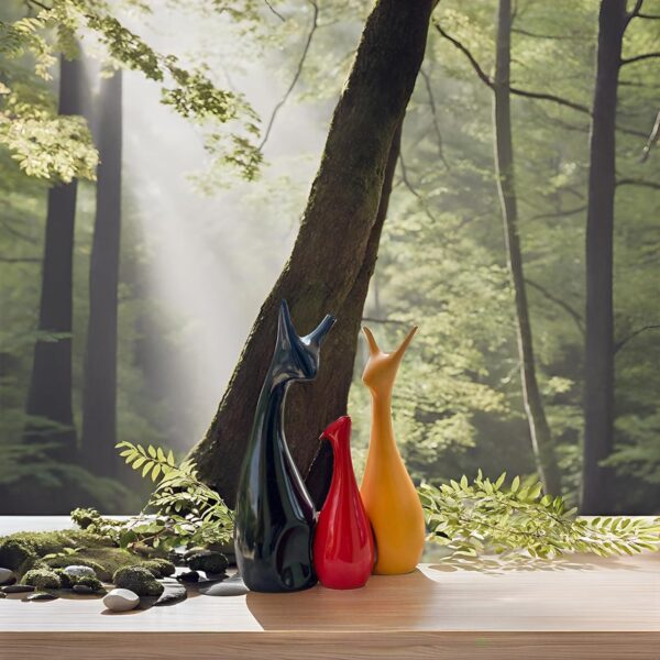 1773313549_Kraftlik-Handicrafts-Ceramic-Home-Decor-Lucky-Deer-Statue-Family-Piano-Finish-Ceramic-Figures-Deer-Family-Set-of-3-Black-Red-Yellow.jpg Kraftlik Handicrafts Ceramic Home Decor Lucky Deer Statue Family Piano Finish Ceramic Figures - Deer Family (Set of 3) (Black-Red-Yellow)