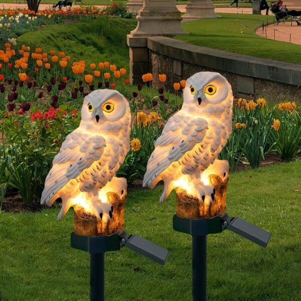 OWL Garden Solar Lights Outdoor OWL LED Waterproof Garden Stake Lights, Lawn Lamp Light for Garden, Balcony, Patio, Yard Landscape Lighting