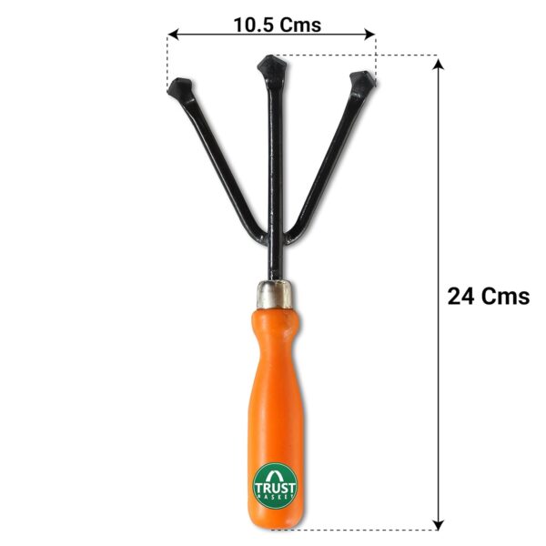 TrustBasket Gardening Tools Kit for Home 5-Piece Garden Tools for Home Gardening Set Including Big & Small Trowel, Cultivator, Weeder & Garden Fork Durable Agriculture Tools & Gardening Items Combo