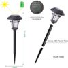 MAGGIFT 8 Pack Solar Pathway Lights Outdoor, IP65 Waterproof Solar Garden Lights Solar Powered Landscape Lighting for Yard Patio Walkway Driveway