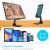 Adjustable Mobile Holding Tabletop Stand for Table, Desk, Bed | Universal Cell & Tablet Stand for iPhone, Android | Portable Multi-Angle Desktop Mount for Home, Office, Study, Watching