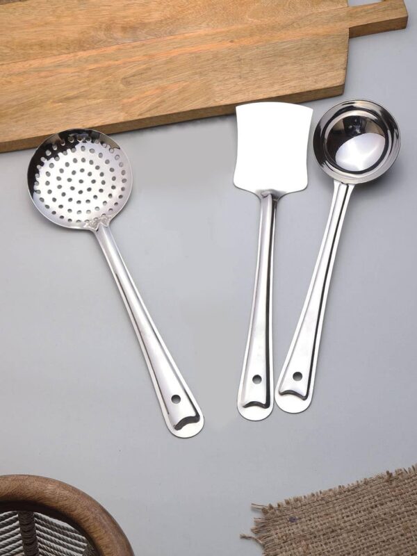 1773442792_Kanshitas-Rasoiware-Stainless-Steel-3-Piece-Cooking-Spoons-Set-–-Includes-Ladle-Turner-Skimmer-Essential-Kitchen-Utensil-Set-for-Home-Cooking.jpg Kanshita's Rasoiware Stainless Steel 3-Piece Cooking Spoons Set – Includes Ladle, Turner & Skimmer | Essential Kitchen Utensil Set for Home Cooking