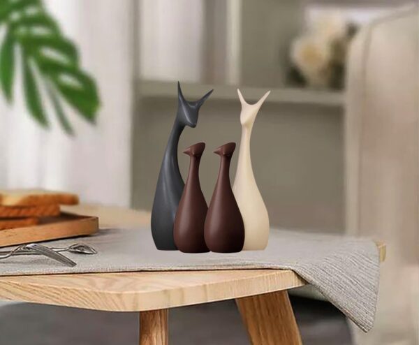 1773453171_Lucky-Deer-Family-Set-Family-of-Four-Statues-Matte-Finish-Ceramic-Sculptures-Home-Decoration-Figurine-Accessories-Pack-of-4-Black-Beige-Brown.jpg Lucky Deer Family Set | Family of Four Statues Matte Finish Ceramic Sculptures | Home Decoration | Figurine Accessories Pack of 4 (Black, Beige & Brown)