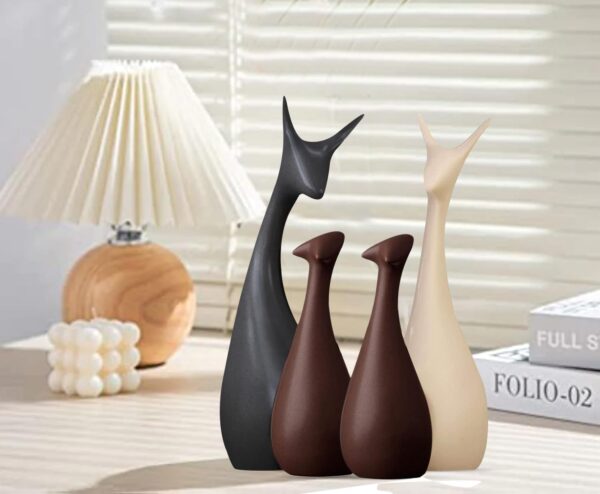 1773453173_Lucky-Deer-Family-Set-Family-of-Four-Statues-Matte-Finish-Ceramic-Sculptures-Home-Decoration-Figurine-Accessories-Pack-of-4-Black-Beige-Brown.jpg Lucky Deer Family Set | Family of Four Statues Matte Finish Ceramic Sculptures | Home Decoration | Figurine Accessories Pack of 4 (Black, Beige & Brown)