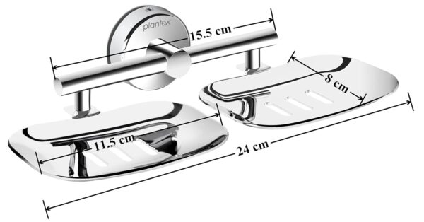 Plantex Galaxy 304 Grade Stainless Steel Bathroom Soap Holder for Bathroom/Soap Stand/Soap Dish for Bathroom Accessories (Chrome)