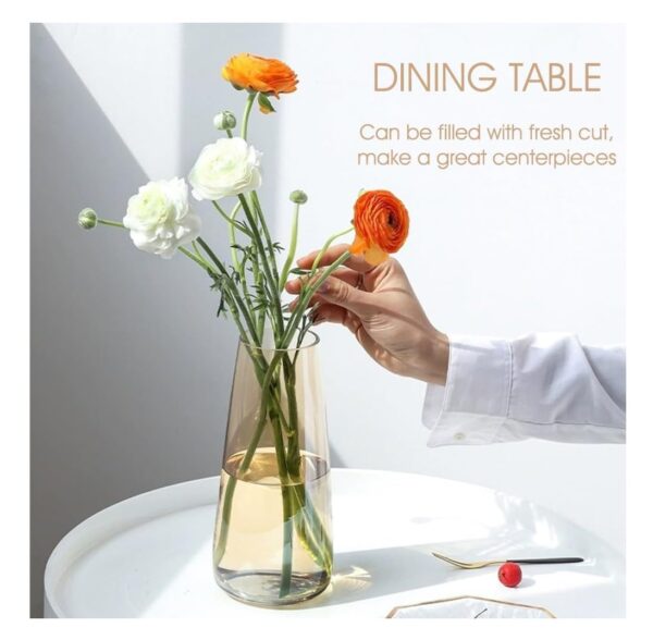 1773549637_SPHINX-Decorative-Glass-Vase-for-Flowers-Plants-Home-Decor-Office-Living-Table-Decorations-Vases-for-Home-Decor-Luster-Glass-VaseModern-Crystal-Amber-Approx-9-Inches-Height.jpg SPHINX Decorative Glass Vase for Flowers Plants Home Decor Office Living Table Decorations, Vases for Home Decor, Luster Glass Vase,Modern - (Crystal Amber, Approx 9 Inches Height)