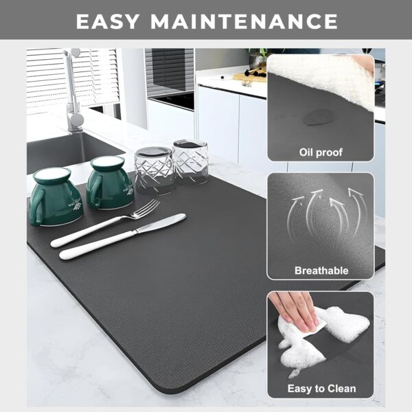 1773559641_PANCA-Dish-Drying-Kitchen-Mat-Large-Water-Absorbent-Utensil-Drying-Rack-Mat-Anti-Slip-Kitchen-Accessories-for-Home-Organiser-Mat-for-Sink-Dining-Table-Vessel-Draining-40x-60-cm.jpg PANCA Dish Drying Kitchen Mat | Large Water Absorbent Utensil Drying Rack Mat | Anti-Slip Kitchen Accessories for Home | Organiser Mat for Sink, Dining Table & Vessel Draining (40x 60 cm)