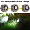 Solar Garden Rock Lights Outdoor - IP65 LED Waterproof Solar Spotlight, Solar Powered Landscape Lights Decorative Garden Stone Light for Pathway, Walkway, Yard, Patio (4 Pack)