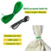 ecofynd 40meter Plastic Twist Tie Wire Spool for Garden Yard Plant, Multipurpose Bag Packing, Cable Twist Tie & Planting Accessories stem Support for Plants (Green)