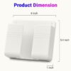 1773670422_Wall-Mounted-Mobile-Holder-Storage-Case-for-Remote-with-Charging-Port-Adjustable-Viewing-Angle-Mobile-StandMulti-Purpose-Stand-White-Pack-of-3.jpg Wall Mounted Mobile Holder Storage Case for Remote with Charging Port & Adjustable Viewing Angle Mobile Stand/Multi Purpose Stand - White (Pack of 3)