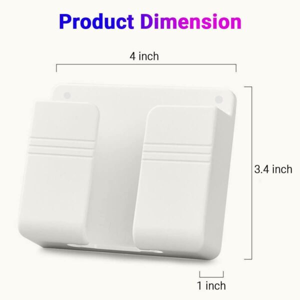 1773670422_Wall-Mounted-Mobile-Holder-Storage-Case-for-Remote-with-Charging-Port-Adjustable-Viewing-Angle-Mobile-StandMulti-Purpose-Stand-White-Pack-of-3.jpg Wall Mounted Mobile Holder Storage Case for Remote with Charging Port & Adjustable Viewing Angle Mobile Stand/Multi Purpose Stand - White (Pack of 3)