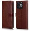 WOW IMAGINE Shock Proof Flip Cover Back Case Cover for WOW IMAGINE Shock Proof Flip Cover Back Case Cover for Realme Narzo 80 Lite 4G | Realme C71 5G (Flexible | Leather Finish | Card Pockets Wallet & Stand | Chestnut Brown)