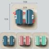 wolpin Self Adhesive Mop Holder Hooks | Wall Mount Broom Organizer for Bathroom & Kitchen | Steel & Plastic Waterproof Multipurpose Holders | Pack of 3 Slots | Easy No-Drill Installation