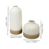 TIED RIBBONS Flower Vase (Set of 2, Multi, 9.8 & 5.5 Inches) for Home Décor Decorative Ceramic Flowers Plants Living Room Bedroom Kitchen Office Wall Table Decoration Dining Table Bedroom Gift Item