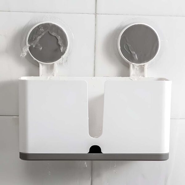 Toothbrush Holder for Bathroom Wall Mount – Self Adhesive Brush Stand, Toothpaste Holder & Bathroom Organiser Without Drill