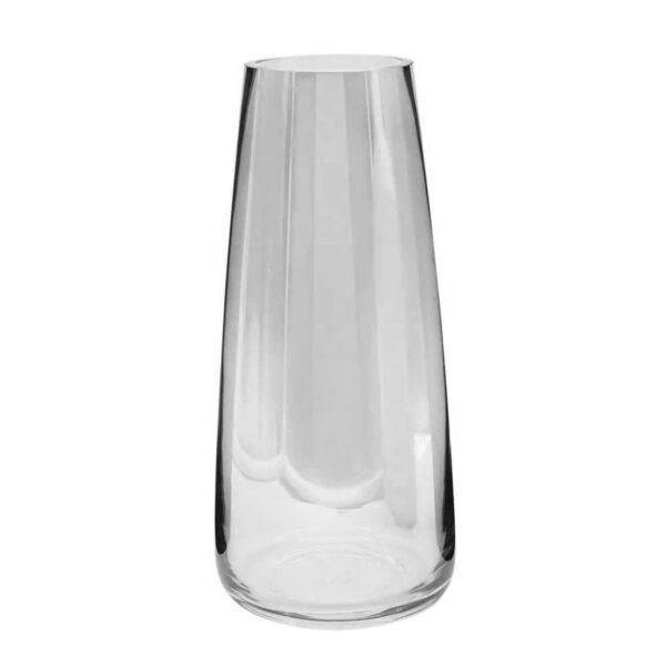 TIED RIBBONS Flower Vase for Flower Plants (Black, 22.8 cm X 6.3 cm X 7.6 cm) - Glass Pot for Home Décor Living Room Water Plants Dining Table Decoration Bedroom Hall Aesthetic House Warming Gift