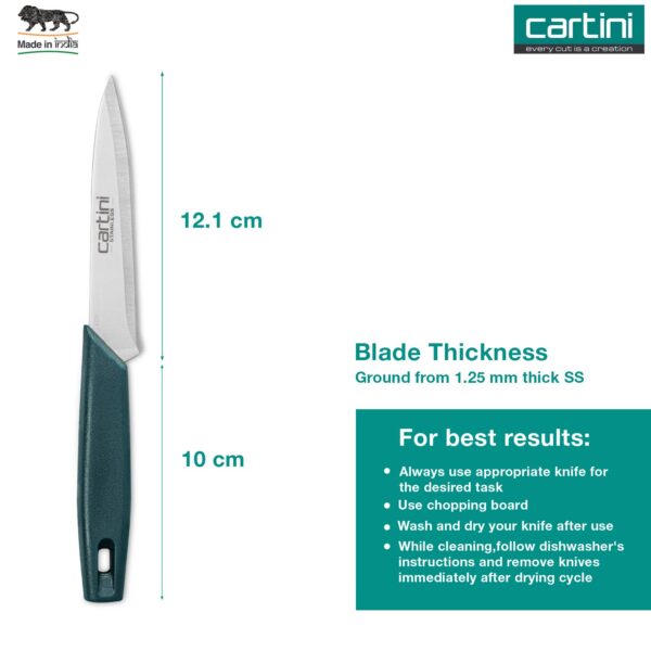 Godrej Cartini Easy Chopping Knife (Teal, Stainless Steel)