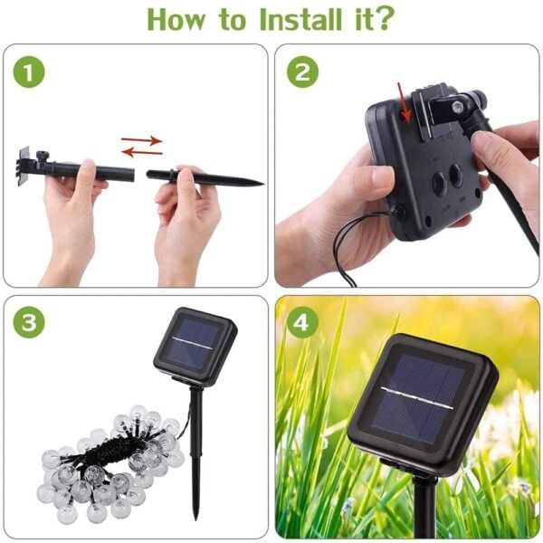 1773892988_XERGY-30LedS-Crystal-Globe-Solar-String-Lights-Outdoor-Waterproof-Solar-Outdoor-Lights-With-8-Lighting-Modes-Solar-Globe-Lights-For-Garden-Tree-Patio-Party-Christmas-Warm-White-6.35-Meter.jpg XERGY 30Led'S Crystal Globe Solar String Lights Outdoor, Waterproof Solar Outdoor Lights With 8 Lighting Modes, Solar Globe Lights For Garden Tree Patio Party Christmas (Warm White), 6.35 Meter