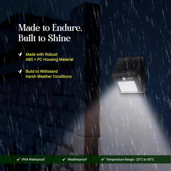 1773914529_Dylect®-Eco-Motion-Sensor-Solar-Wall-Light-for-Gate-Garden-Home-Entrance-Parking-Terrace-3-in-1-Modes-IP64-Waterproof-Upto-10-Hr-Runtime-Easy-Installation-Bright-Cool-White.jpg Dylect® Eco Motion Sensor Solar Wall Light for Gate, Garden, Home Entrance, Parking, Terrace | 3 in 1 Modes, IP64 Waterproof, Upto 10 Hr Runtime, Easy Installation (Bright Cool White)