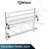 GRIVAN Stainless Steel Folding Towel Racks for Bathroom, Towel Racks, Folding Towel Stand, Bathroom Towel Holder, Bathroom Stand, Bathroom Accessories and Fittings