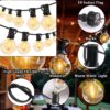 fizzytech Outdoor G40 LED Globe String Lights, 25 Feet 25 Bulb Light for Backyard Terrace Cafe Garden Balcony Party Decor Diwali Lights for Home