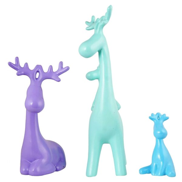 Deer Family Showpiece for Home Decor Showpiece | Reindeer Family Statue for Home Decor (Set of 3)