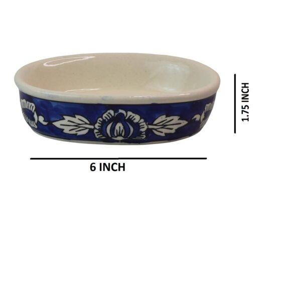 Skywalk Hand Painted Ceramic Bathroom Set of 3 PCs - Liquid Soap Dispenser, Soap Dish and Brush Holder for Bathroom Décor and Home Gift Set