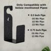 1773978585_Garbnoire-Durable-Heavy-Duty-MS-Garden-Pipe-Stand-Wall-Mounted-Watering-Hose-Holder-Portable-Irrigation-Hose-Hanger-Garden-Pipe-Holder-Hook-in-Black-L-Shape-Pipe-Hanger-Pack-of-1.jpg Garbnoire Durable Heavy Duty MS Garden Pipe Stand | Wall Mounted Watering Hose Holder | Portable Irrigation Hose Hanger | Garden Pipe Holder Hook in Black (L Shape Pipe Hanger, Pack of 1)