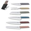 Victorinox Swiss Modern Kitchen Knife Set - 6 Pc Stainless Steel Knives with Storage Block, Multi-Color, Swiss Made