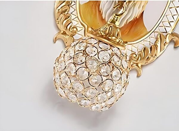 Jupiter Decor HUB Resin Deer Head Mounted Antique Decorative Wall Scone Light Lamp for Living Room,Bedroom and Office Wall Decoration|LED Night Lamp |Wall Mounted Home Decor Item with Light