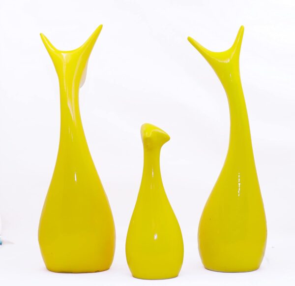 Polyresin Deer Family Showpieces | Home Decor Lucky Deer | Modern showpiece | Decorative Items Living Room | for Home Office Decor Best for Gifting (Set of 3 Deer) CR-805