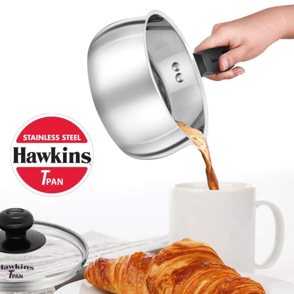 1774019874_Hawkins-1-Litre-Tpan-Stainless-Steel-Tea-Pan-with-Glass-Lid-Induction-Sauce-Pan-Chai-Pan-Small-Pan-Silver-SST10G.jpg Hawkins 1 Litre Tpan, Stainless Steel Tea Pan with Glass Lid, Induction Sauce Pan, Chai Pan, Small Pan, Silver (SST10G)