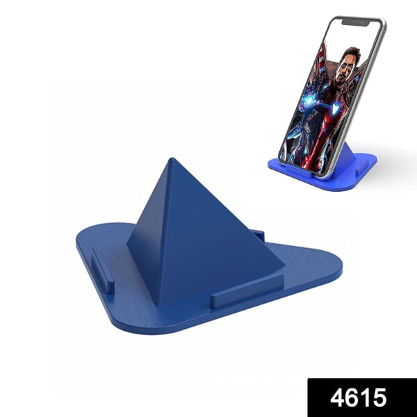 Universal Desk Table Mobile Holder Stand Triangle Pyramid Shape Mobile Holder Anti Slip, Safe, Multi Angle Table Mobile Holder,Mobile Stand (Multi Color)