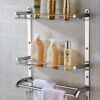 1774094348_Stainless-Steel-3-in-1-Double-Layer-Multipurpose-Wall-Mount-Rack-Shelf-Chrome-Finish-Bathroom-and-Kitchen-Accessories-Organizer-Durable-Rustproof-Storage-Shelf-Silver-Set-of-1.jpg Stainless Steel 3 in 1 Double Layer Multipurpose Wall Mount Rack Shelf | Chrome Finish Bathroom and Kitchen Accessories Organizer | Durable Rustproof Storage Shelf | Silver | Set of 1