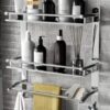 1774094349_Stainless-Steel-3-in-1-Double-Layer-Multipurpose-Wall-Mount-Rack-Shelf-Chrome-Finish-Bathroom-and-Kitchen-Accessories-Organizer-Durable-Rustproof-Storage-Shelf-Silver-Set-of-1.jpg Stainless Steel 3 in 1 Double Layer Multipurpose Wall Mount Rack Shelf | Chrome Finish Bathroom and Kitchen Accessories Organizer | Durable Rustproof Storage Shelf | Silver | Set of 1