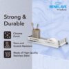 Hindware Benelave Bathroom Accessories Bathroom Multi-Purpose Shelf | Made of Stainless Steel | Stylish & Convenient | Space Saving
