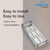 Hindware Benelave Bathroom Accessories Bathroom Multi-Purpose Shelf | Made of Stainless Steel | Stylish & Convenient | Space Saving