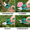 CBK Hand Pruner Cutter - 1 Pc,Gardening Scissors Heavy Duty Gardening Tools Grass Cutter, Plant Cutter for Home Garden, Wood Branch Trimmer, Garden Tools Grass Cutting Accessories (Steel Blades)