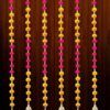 Handmade Wall and Door Hanging for Home Decor | Diwali Ganesh Pooja Backdrop | Wedding and All Festival Decoration | Decorative Items Pack of 6 Pompom String