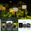 Solar Garden Lights,12 Pack Solar Path Lights, Solar Walkway Lights Outdoor, Solar Pathway Lights Outdoor Waterproof for Garden, Patio, Yard, Landscape, Pathway and Driveway