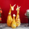 Polyresin Deer Family Showpieces | Home Decor Lucky Deer | Modern showpiece | Decorative Items Living Room | for Home Office Decor Best for Gifting (Set of 3 Deer) modern-106