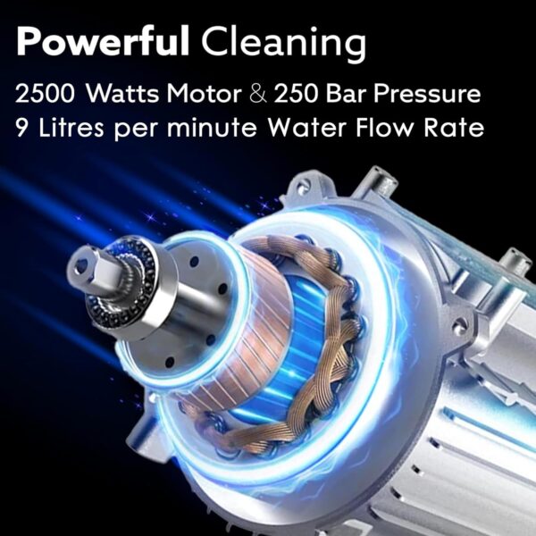 STARQ ST5 | 250 Bar 2500W | Heavy Duty High Pressure Washer for Car, Bike, Home | 1Ltr Professional Snow Foam Lance | Red