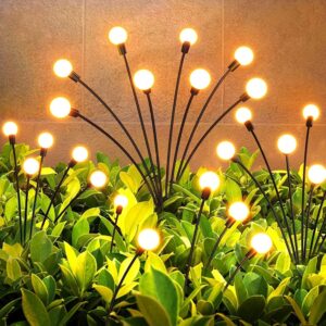 8 LED Solar Garden Light Sway by Wind Waterproof Outdoor Decoration Night Light Yard Patio Pathway Garden/Balcony/Terrace Plant Decoration(Warm White) (3)