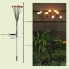 8 LED Solar Garden Light Sway by Wind Waterproof Outdoor Decoration Night Light Yard Patio Pathway Garden/Balcony/Terrace Plant Decoration(Warm White) (3)
