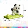 Kawaii Phone Stand – Cute Desk Ornament Universal Holder for All Smartphones & Tablets – Adorable Desktop Cat, Dog, Bear, Panda Figurine for Office, Home, Gift (Kung Fu Fighter Panda)