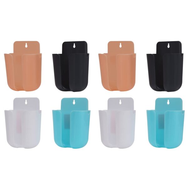 Primelife Plastic Mobile Charging Stand Key Holder, Cloth Hanger for Rumal, Toval Suitable for Wall Home Living Room, Kitchen, Bathroom, Office, School - Multicolor (PH-Prime - 8)