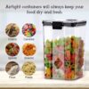GOLWYN Air Tight Containers For Kitchen Storage Set, Container For Kitchen Storage Set, Kitchen Organizer And Kitchen Accessories Items & Storage (1100 ML Set Of 4)(Plastic),Transparent